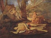 Nicolas Poussin E-cho and Narcissus (mk08) oil painting reproduction